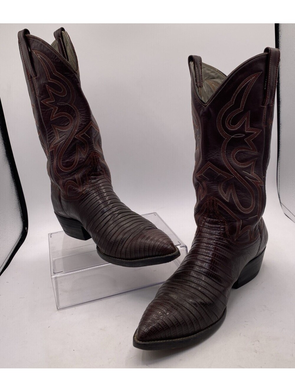 El General Alligator Boots Mens 9 Womens 10.5 Made in Mexico Size 27.5